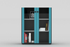 Medium Glass Door Cabinet M08G32