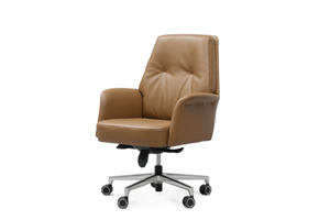 Medium Back Ergonomic Artificial leather Chair P-7818