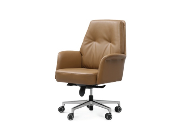 Medium Back Ergonomic Artificial leather Chair P-7818