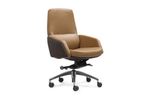 Medium Back Ergonomic Artificial Leather Chair P-7921