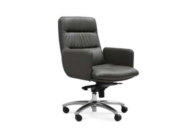 Medium Back Ergonomic Leather Chair P-7807